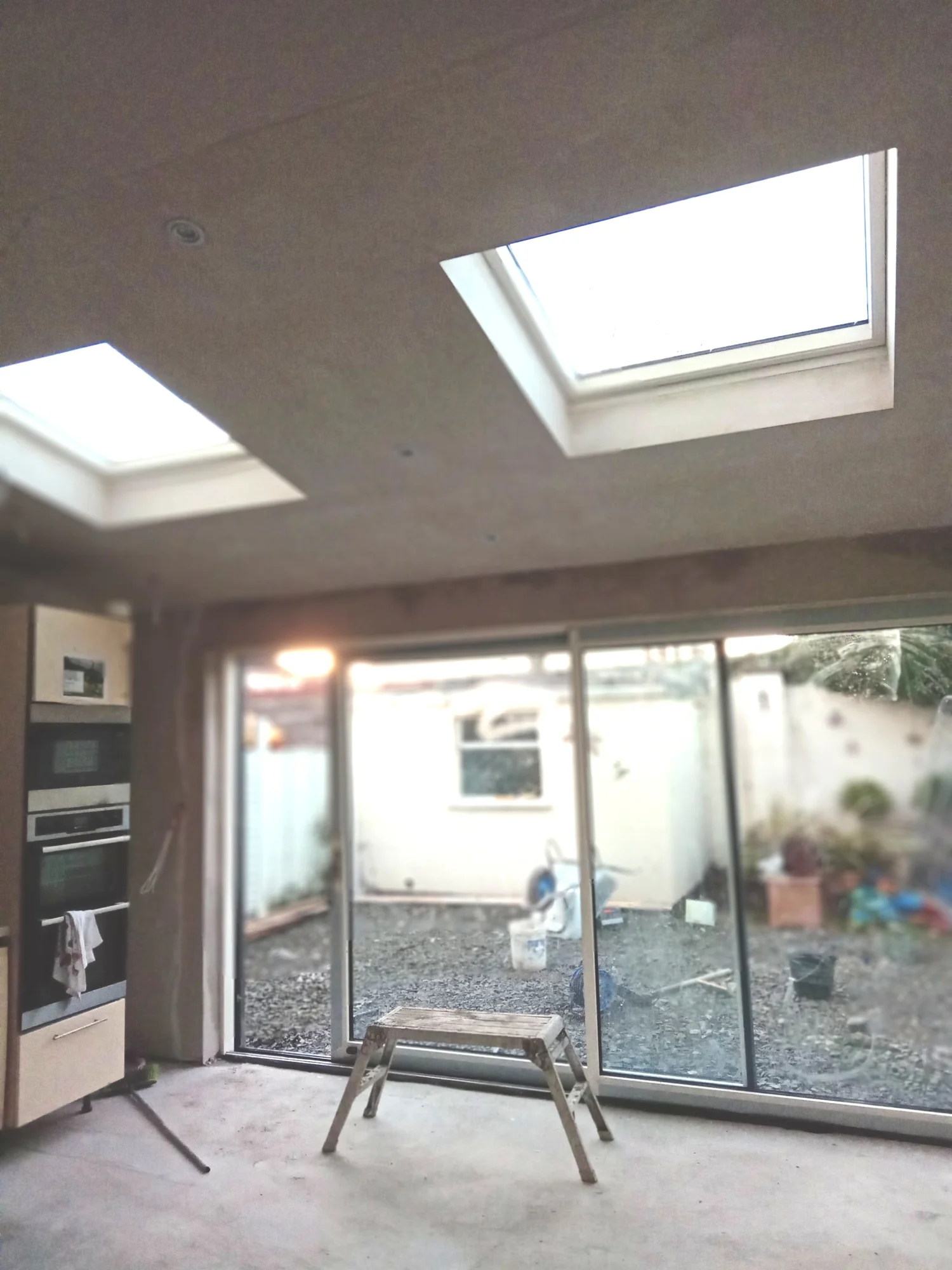 Extension plastering work in Firhouse, Dublin - completed by Kildare Plastering Services